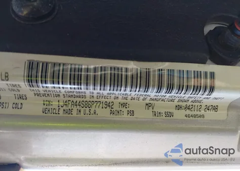 2006 Jeep Wrangler Unlimited из США, поврежденный, VIN 1J4FA44S86P771942